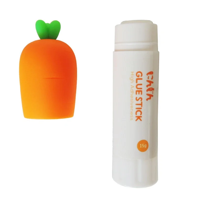 Заводская оптовая продажа, милый клей для моделирования моркови с режимом PVP, прочный клей, прозрачный клей-карандаш