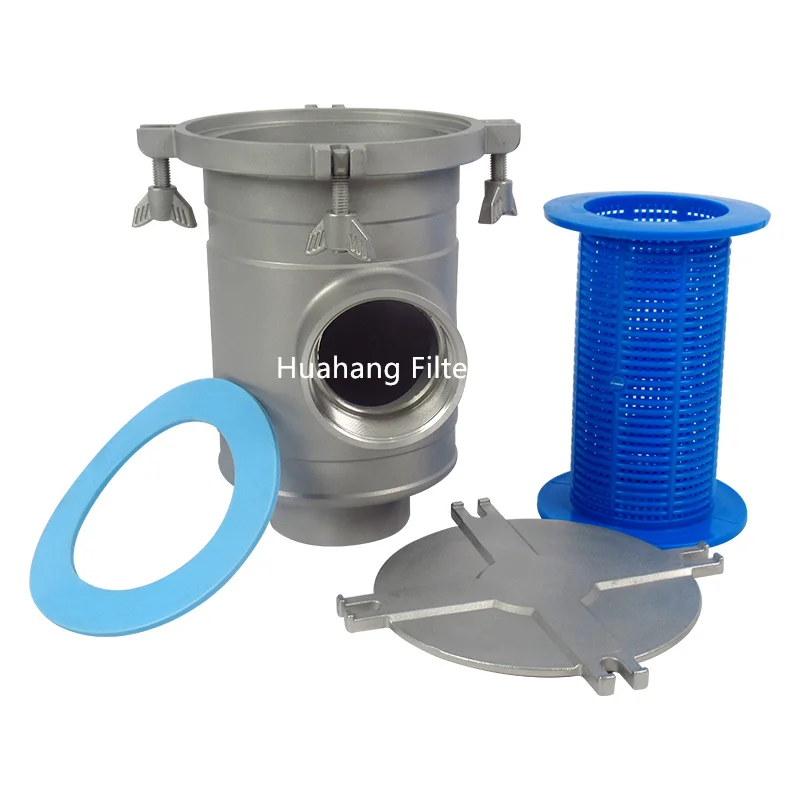 Factory Stainless Steel Sea Water Filter Housing Industry Highly Corrosion Resistant  Water Filter Strainer for Water Treatment