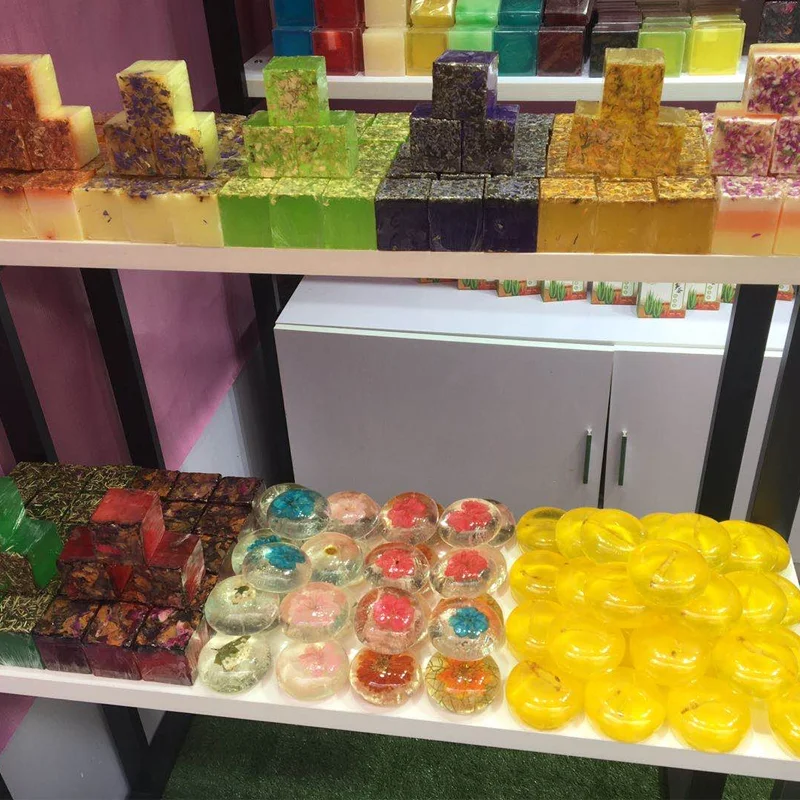 Private Label Organic Handmade Flower Soap  Face or  body Cleaning Skincare whitening soap