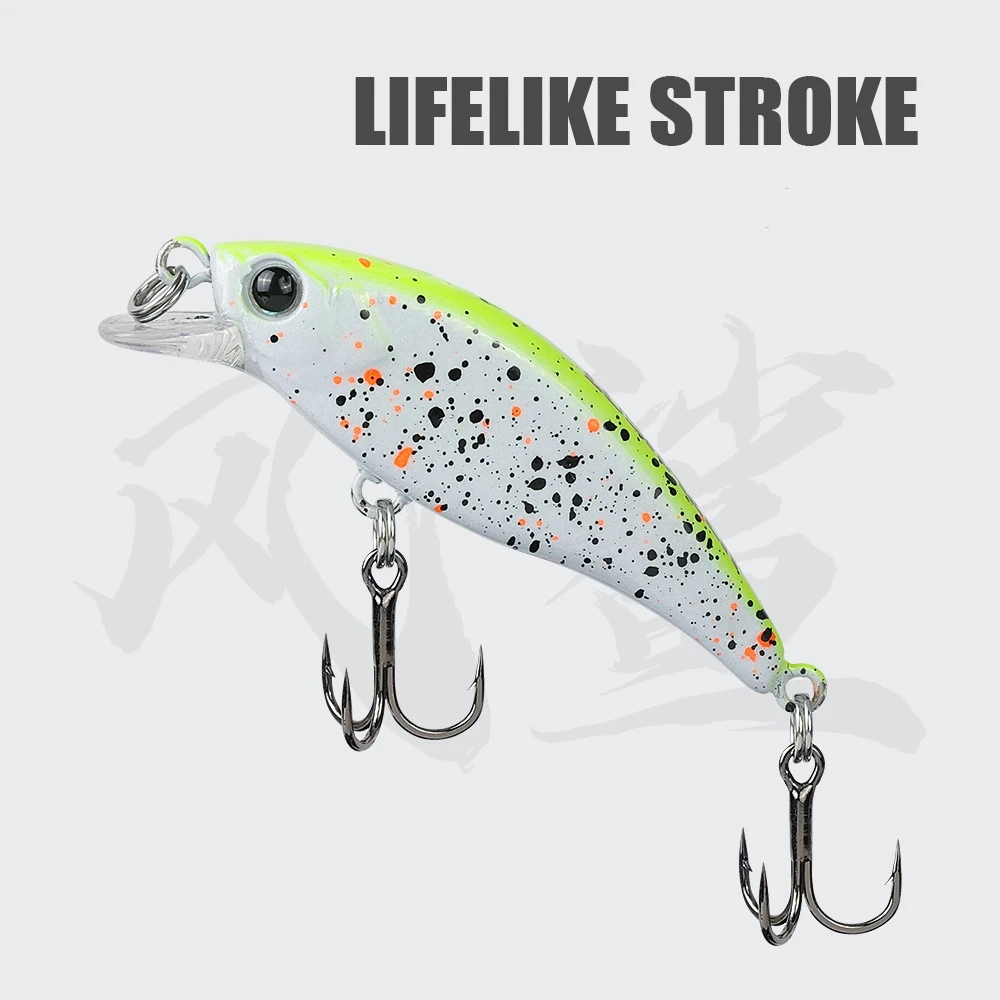 New Type 52mm 3.8g Minnow Sinking Artificial Bait Long-distance Fishing Hard Bait