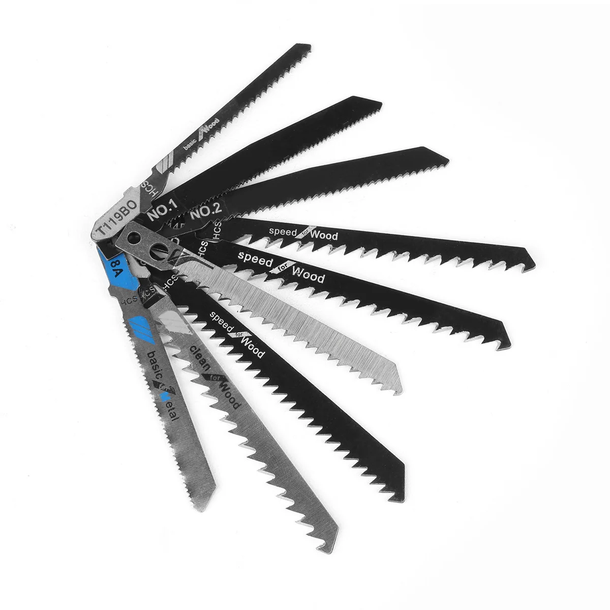 52pc set woodworking curved saw blades coarse toothed saw blade set solid wood aluminum alloy plastic cutting electric drill bit