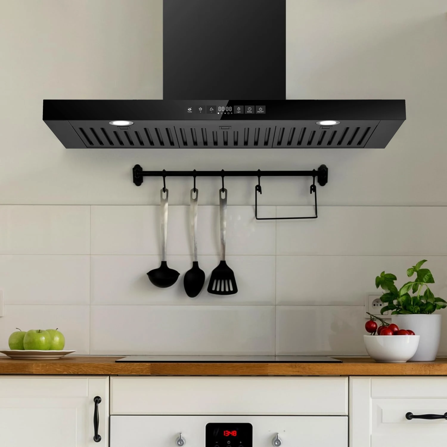 DC / AC Copper Motor Home Cooker Hood Exhaust Stainless Steel Kitchen Extractor Hood Chimney Kitchen Range Hoods