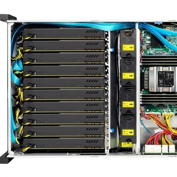Сервер Gooxi 4u 10 GPU карт поддерживает 1 или 2 Gen3 процессор ICE Lake