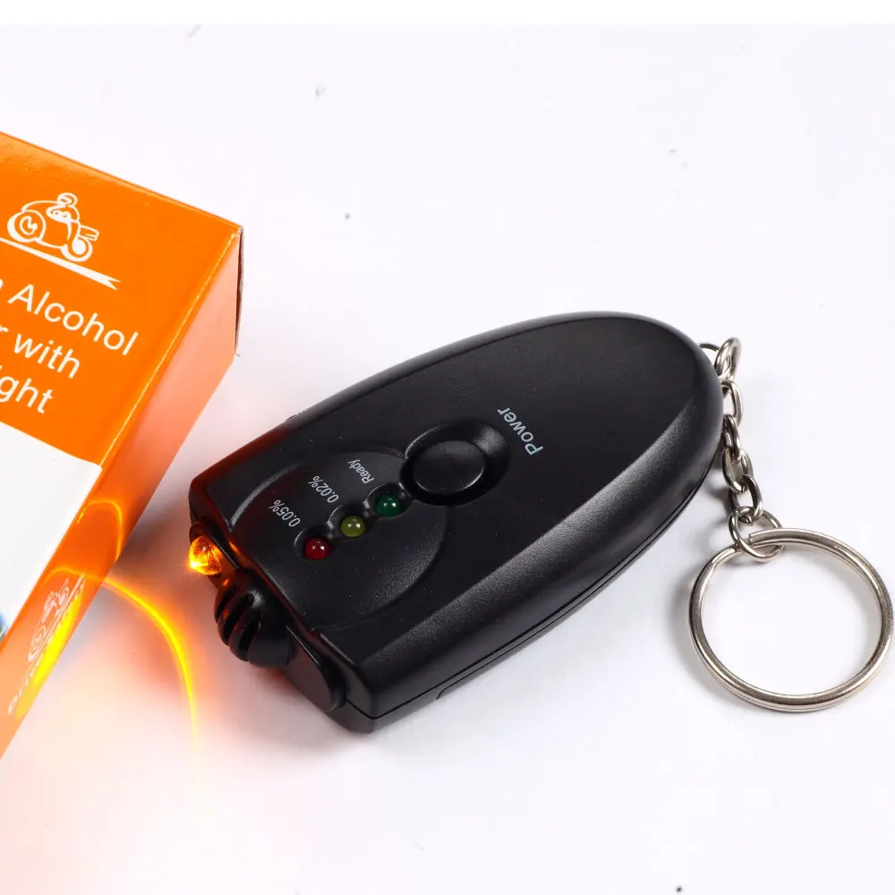 Limited time discount New Mini Flashlight Alcohol Breath Tester Breathalyzer