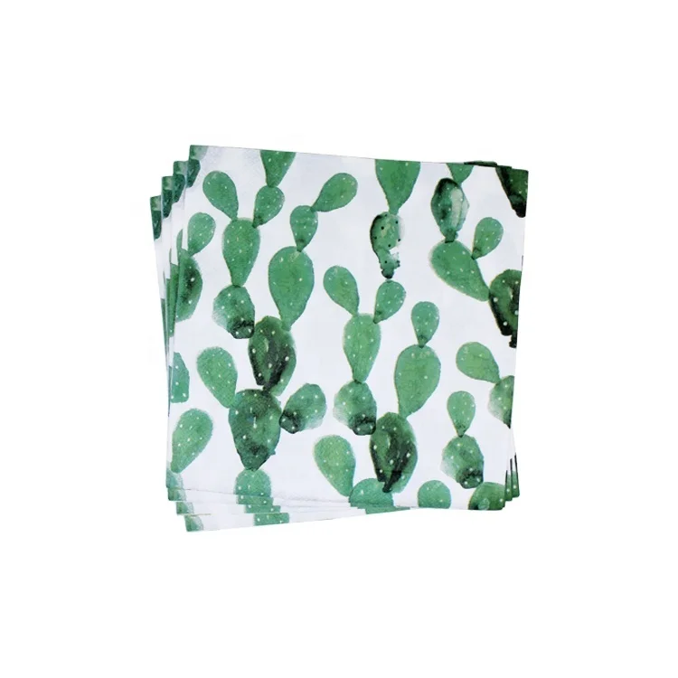 Hawaiian Luau Party Napkins Tropical Palm Leaf Paper Napkins for Tropical Tiki Themed Luncheon Party Supplies Decoration