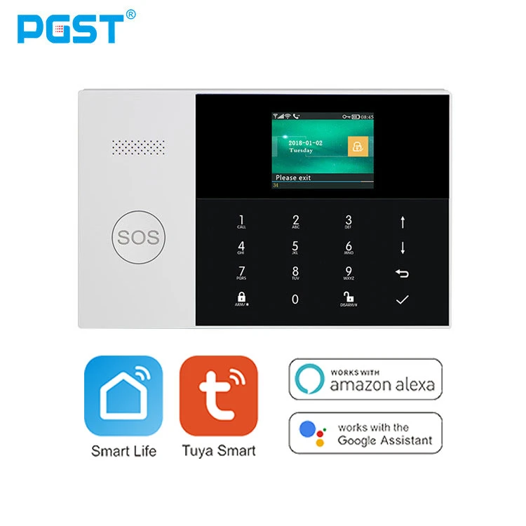 PGST Original Manufacturer 315Mhz 433MHz Wireless Wifi GSM 4G LTE Tuya Smart life Home Burglar Security Alarm System Kits