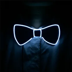 Горячая Распродажа, мигающий светящийся галстук-бабочка из электролюминесцентной проволоки, мужской галстук-бабочка со светодиодной подсветкой, свадебные светящиеся товары для вечеринок
