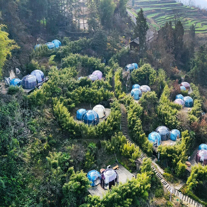 Rain and impact resistant outdoor Transparent Garden Dome Luxury Dome Bubble House