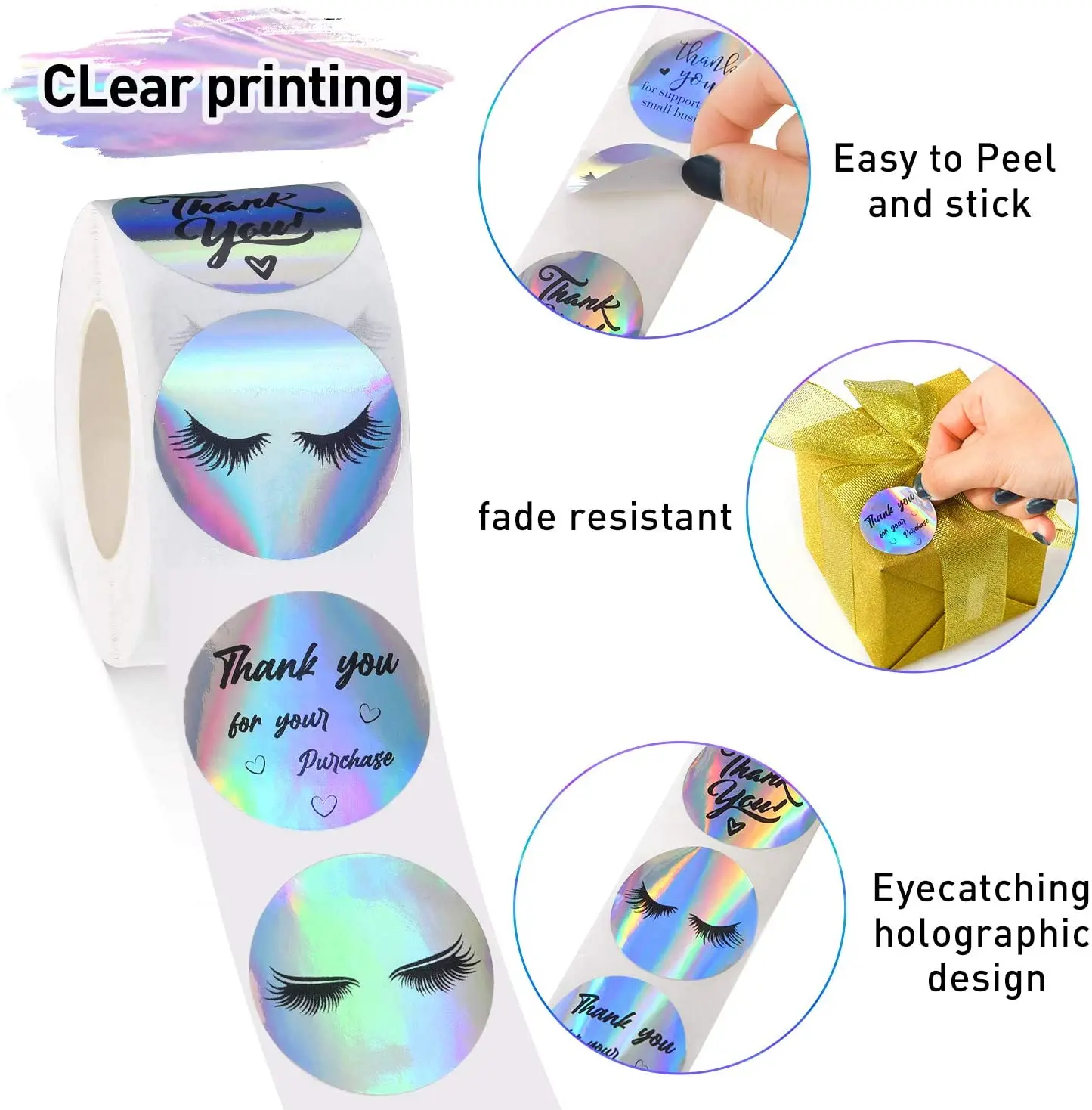 China Manufacture Custom Label Printed Cosmetics Packaging Stickers Waterproof Label