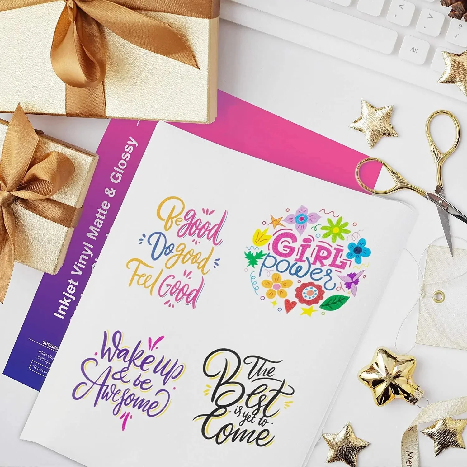 Inkjet transparency a4 sticker paper strong viscosity