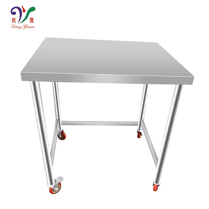 Hot selling Commercial  Assembly Stainless steel kitchen work table restaurant workbench QY-W04