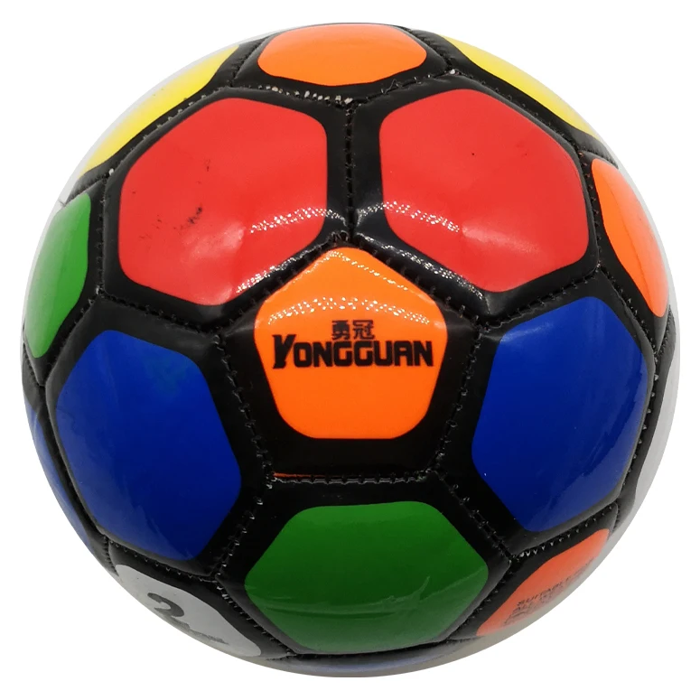 Official Size 2 PVC Soccer ball Colorful portable soccer football