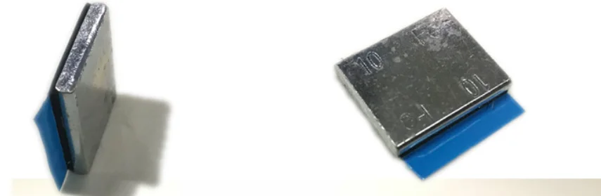 0.8mm 1mm Thick 19mm Width 50m Length 67 kg/m3 100 kg/m3 Density Blue Liner Double Sided Foam Tape For Car Wheel Weight Balance