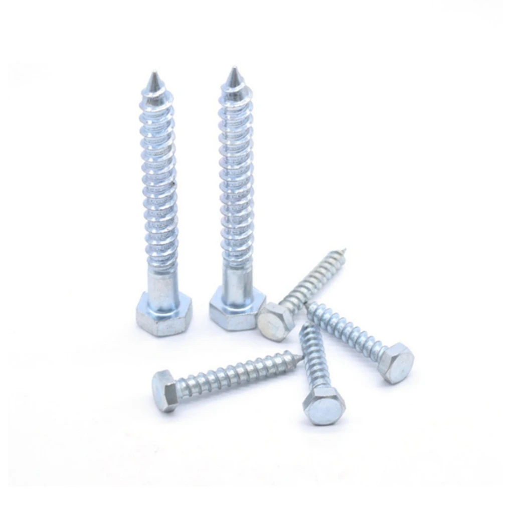 din 571 wood High Tensile Strength Rust prevention Galvanized hex head Custom Hex Lag Screw