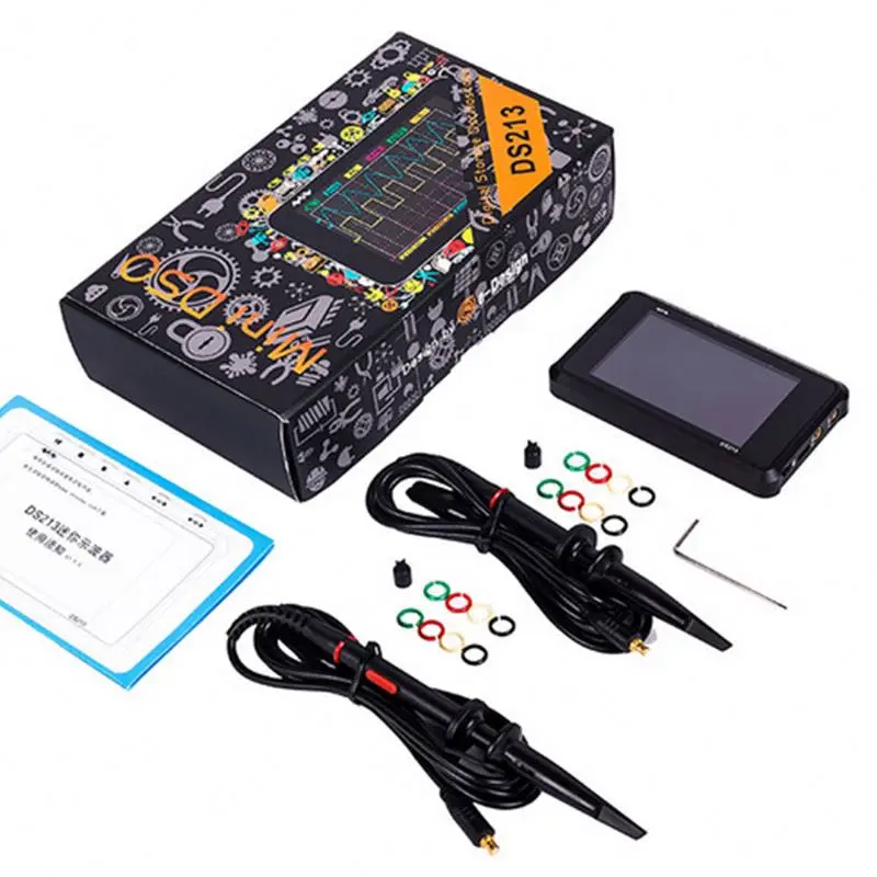 DSO203 обновления DS213 4 канала 100 мс/с MINI Nano DSO213 профессиональный портативный цифровой осциллограф DSO