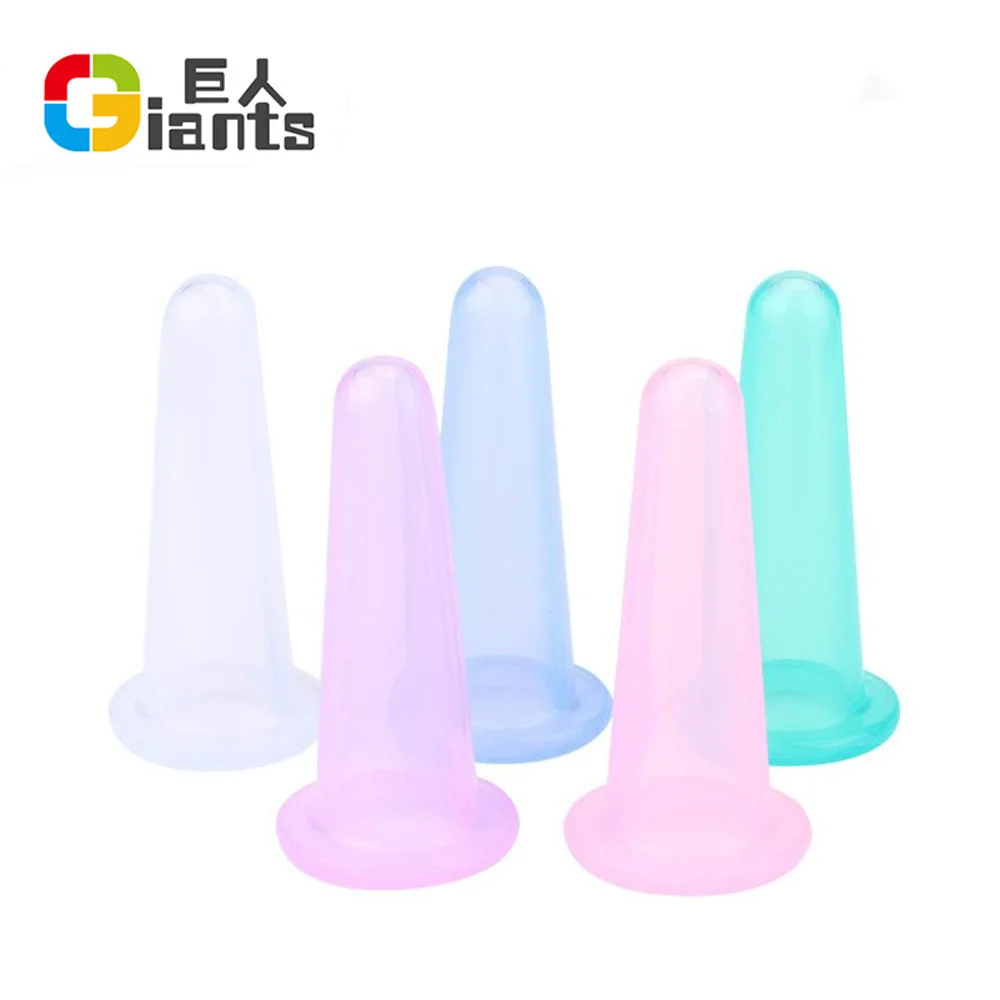 Set of 4 Silicone Cupping Facial Set for Face and Eye Cupping Massage