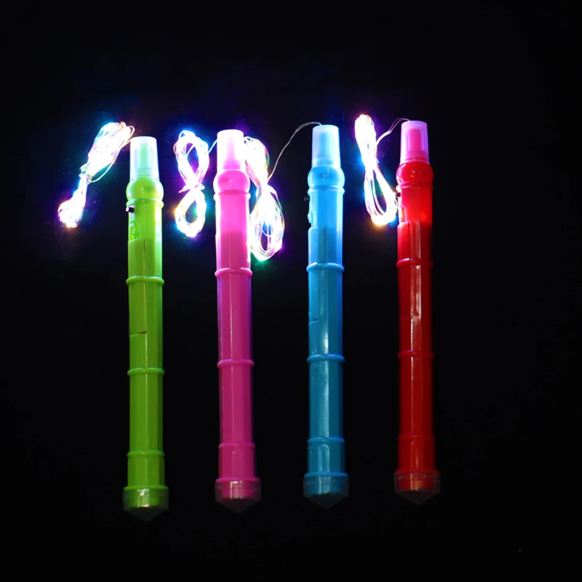 3 Modes Flashing Handles LED Light Up BoBo Balloons Colorful Sticks