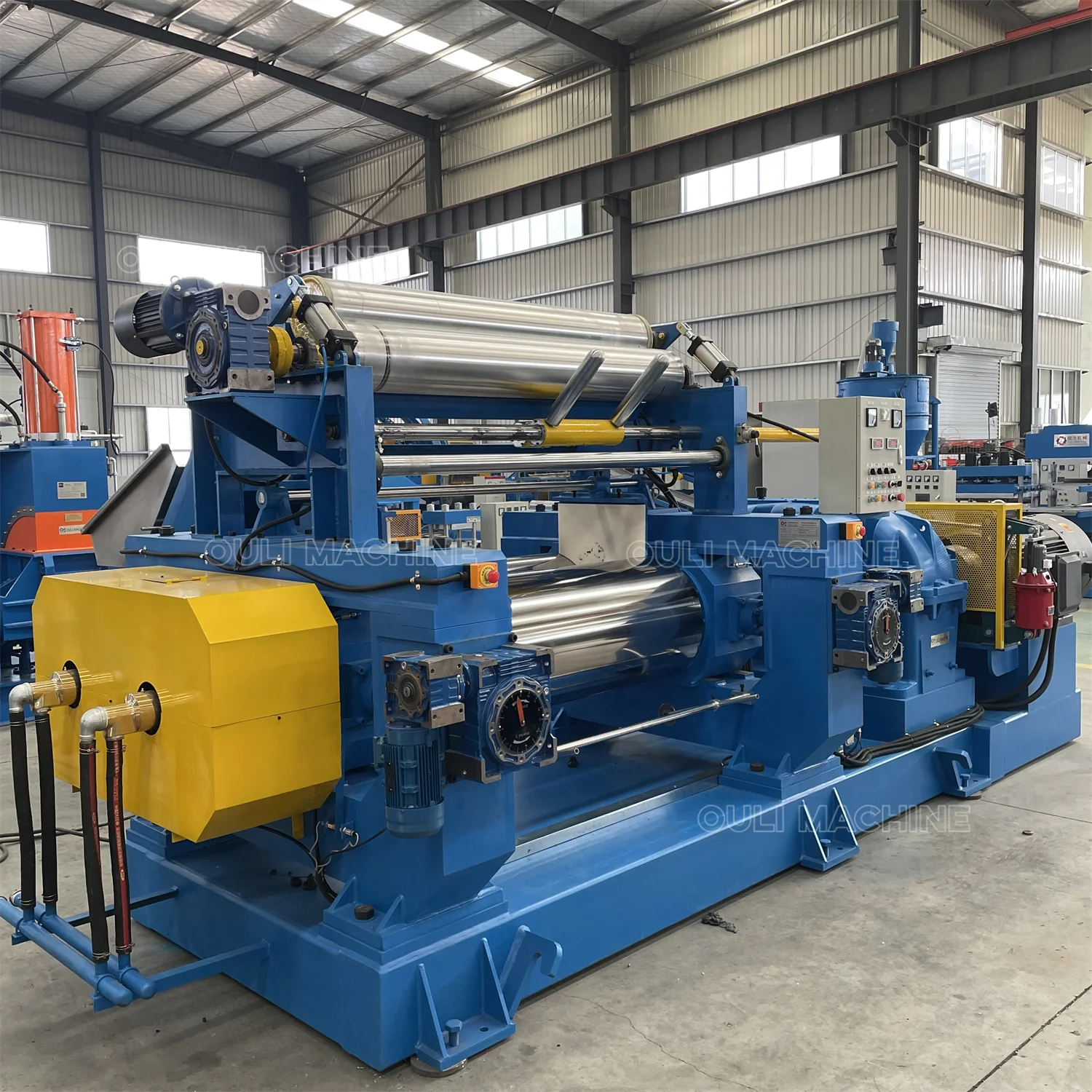 Two roller silicone rubber mixing mill machine for natural rubber EPDM fluororubber  with CE ISO