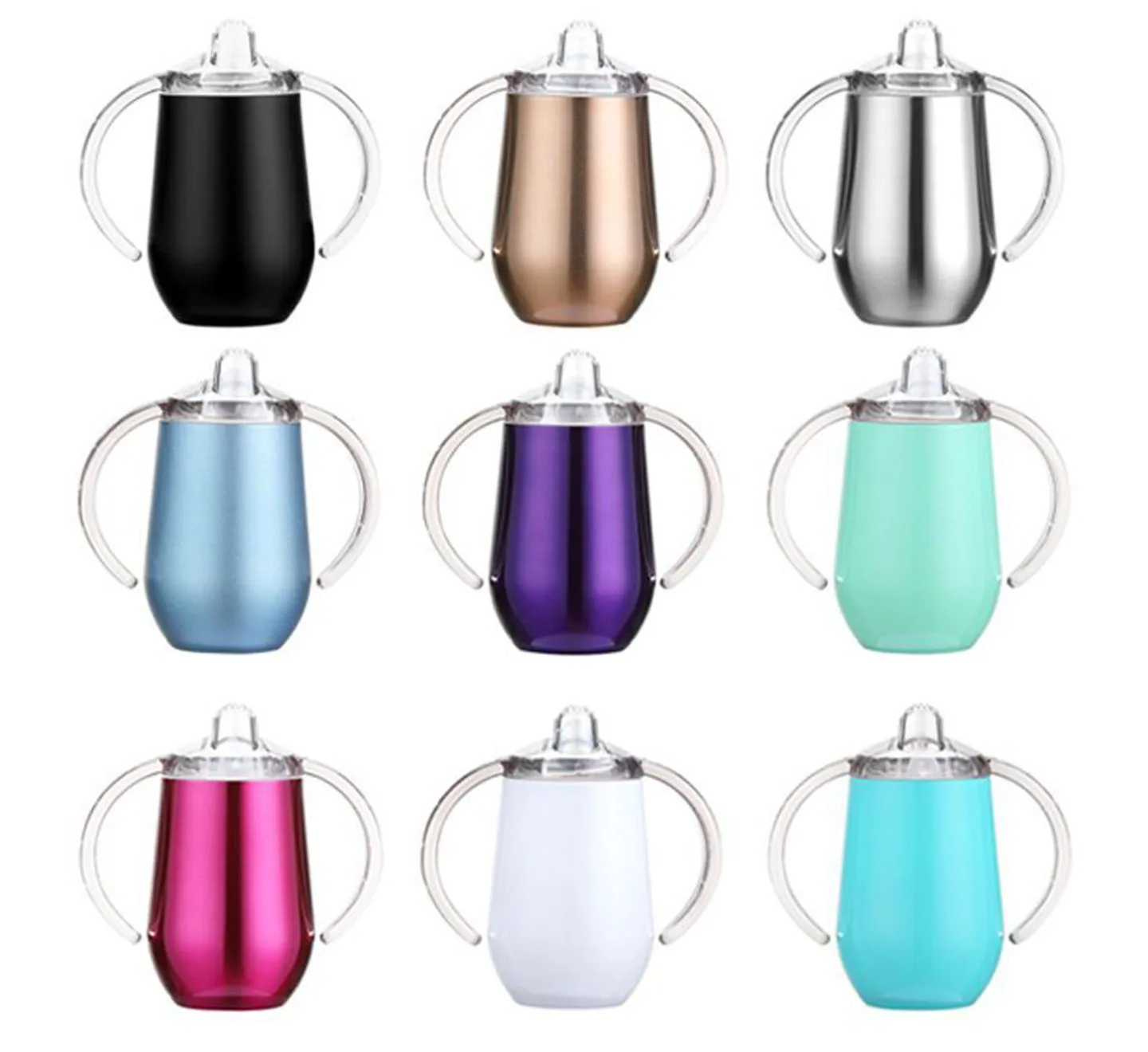 Double Ear Eggshell Bottle Mouth Cup Stainless Steel U-shaped Thermos Red Wine Cup Egg Tripe Cup