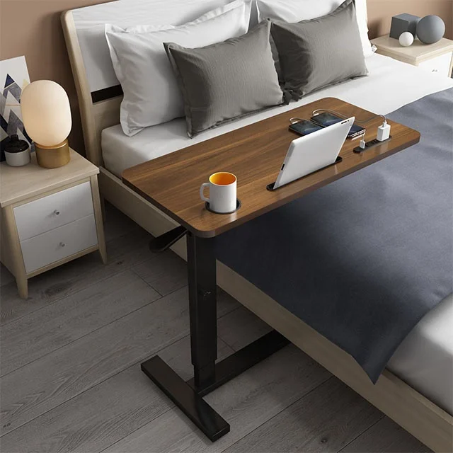 Portable simple study desk side bed table for laptop
