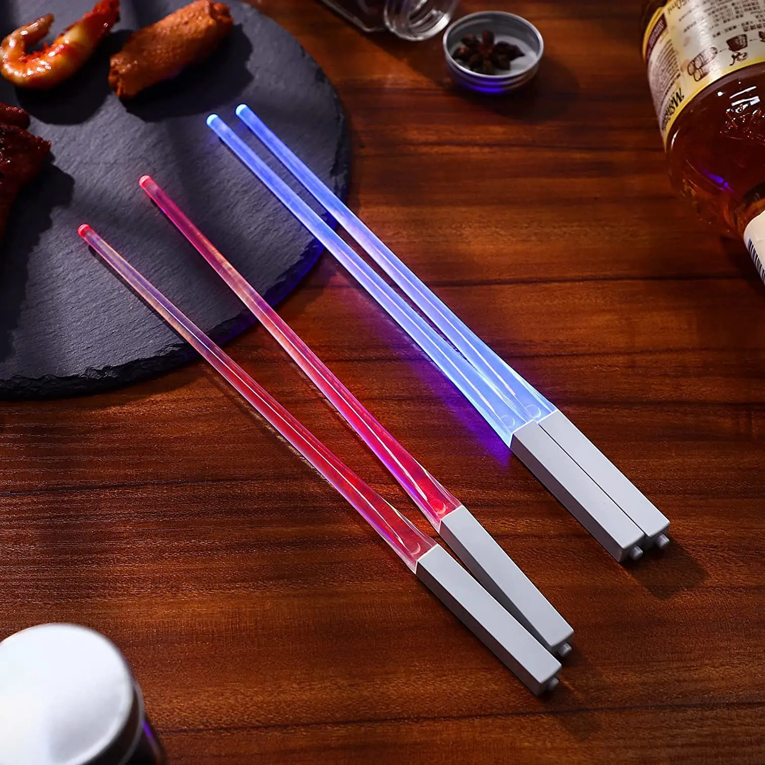LED Light Emitting Chopsticks Food Grade Multi Color  Concert Cheering Props And Gifts Plastic Chopsticks