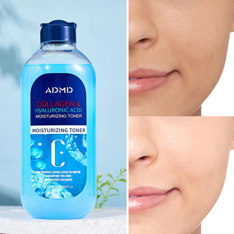 Hydrating Facial Toner Balance Your Skin Hyaluronic Acid & Niacinamide Anti-Wrinkle Face Toner with Marine Collagen