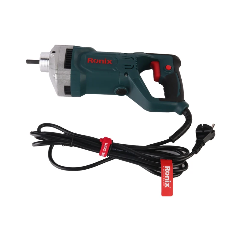 Ronix 2420 220V Portable Concrete Vibrator 4000RPM Construction Tool Plug-in Cement Vibrator 1200W Portable Electric Mixer