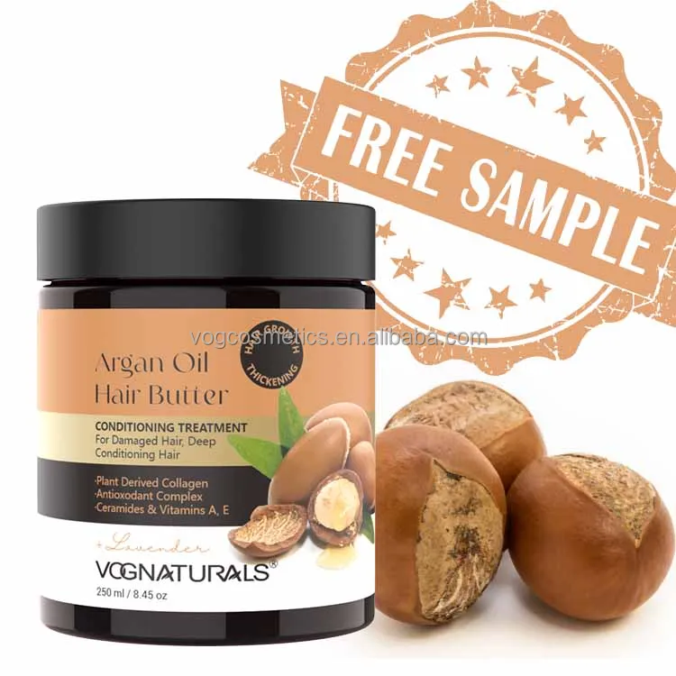 Deep Treatment Hair Moisturizer Shea Butter Repair Keratin Hair Mask Lavender Argan Oil Hair Butter