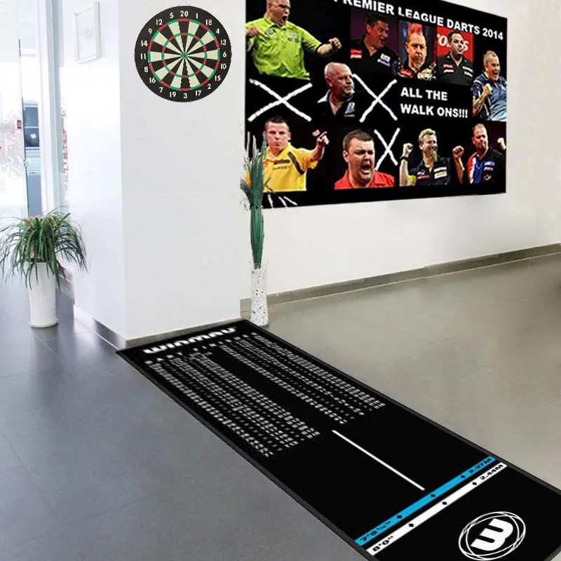 Custom Printed Latex Good Quality Black Rubber Dart mat Rubber Cheap Darts Board Floor Mats