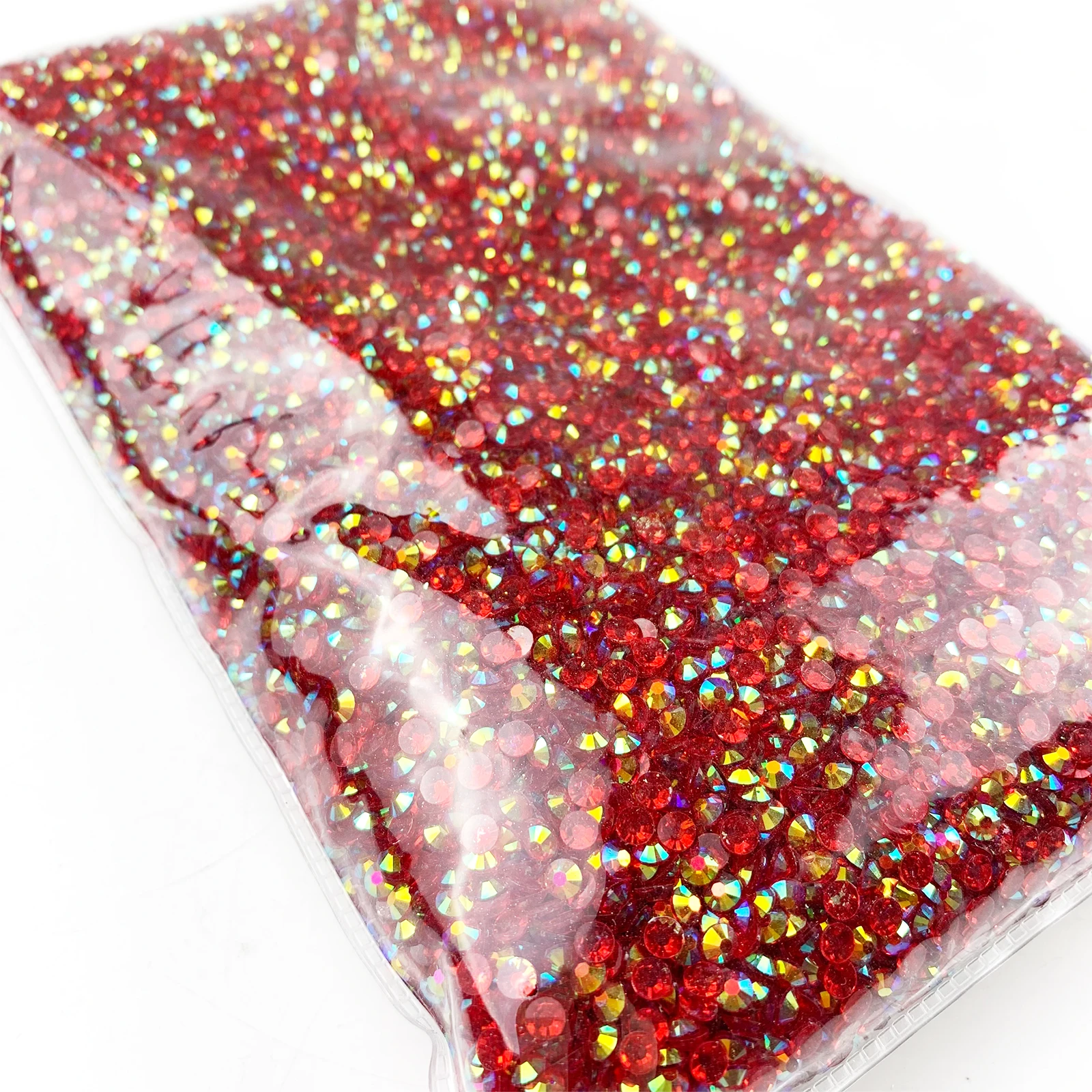 Bulk Package 2mm 3mm 4mm 5mm 6mm Transparent AB Crystals Flatback Strass Round Resin Rhinestones For Dress