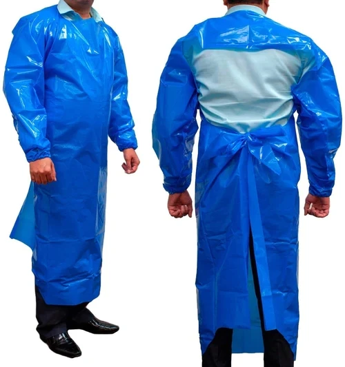 Durable Long Sleeve Chemical Resistance Full Length TPU smock apron