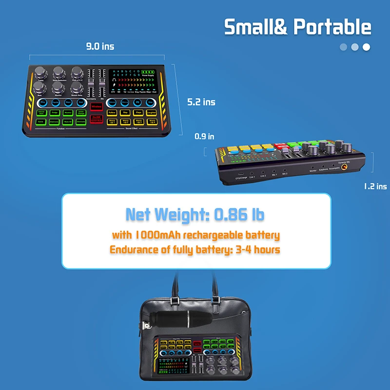 Hayner Seek Podcast Equipment Bundle Small recording equipment with  microphone, audio interface