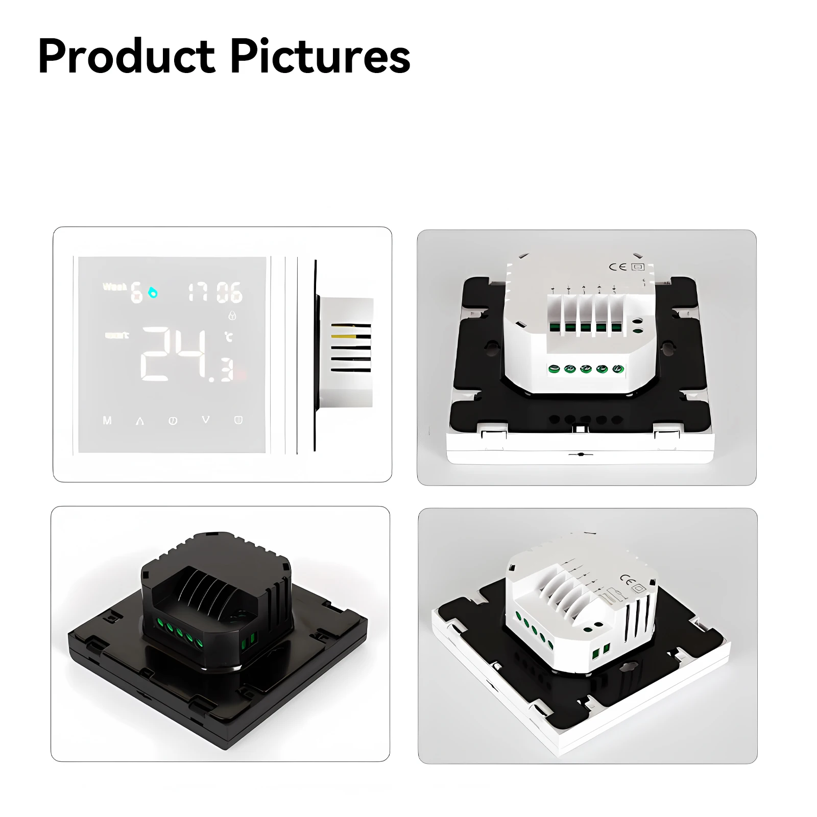 Tuya WiFi Smart Programmable MK90 3A/16A Electric/Gas Boiler/Water LED Home Heating Temperature Controller