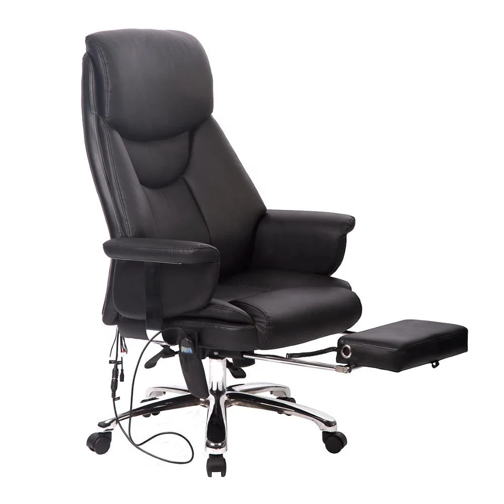
Deluxe Wholesale Office massage Boss Chair with Footrest 