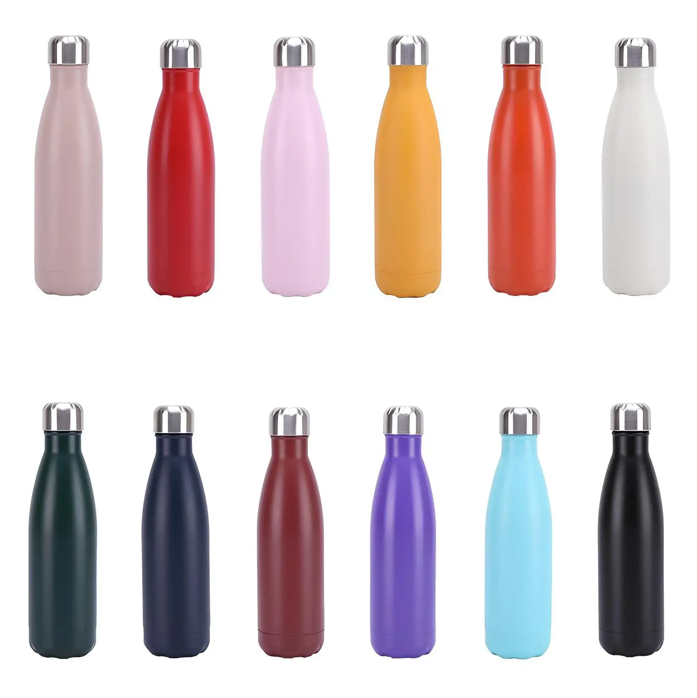 2023 Custom Sports Water Bottle Hot Selling Stainless Steel Thermos Flask 500ml Double Wall Vacuum Insulated Drink Bottle Logo