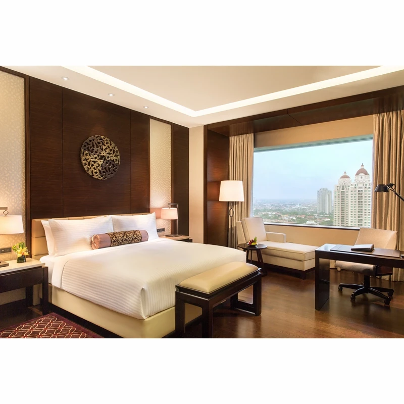 Fashion Design King Bedroom Sets Furniture Covered Wooden Veneer