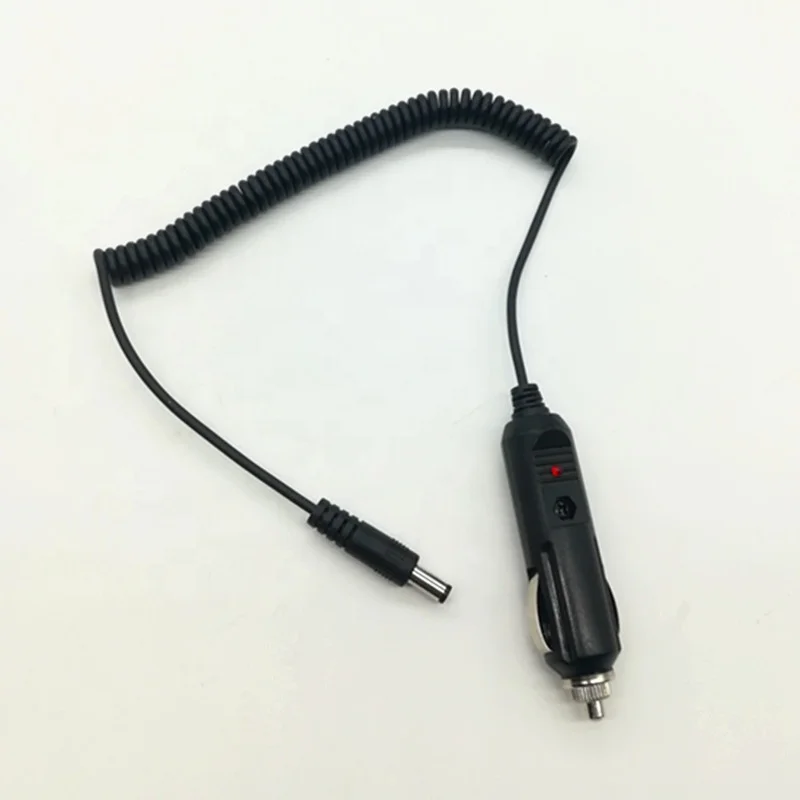 90 Degree DC 5.5x2.1mm to 12V 24V DC Power Supply Car Cigarette Lighter Adapter Charge Cable