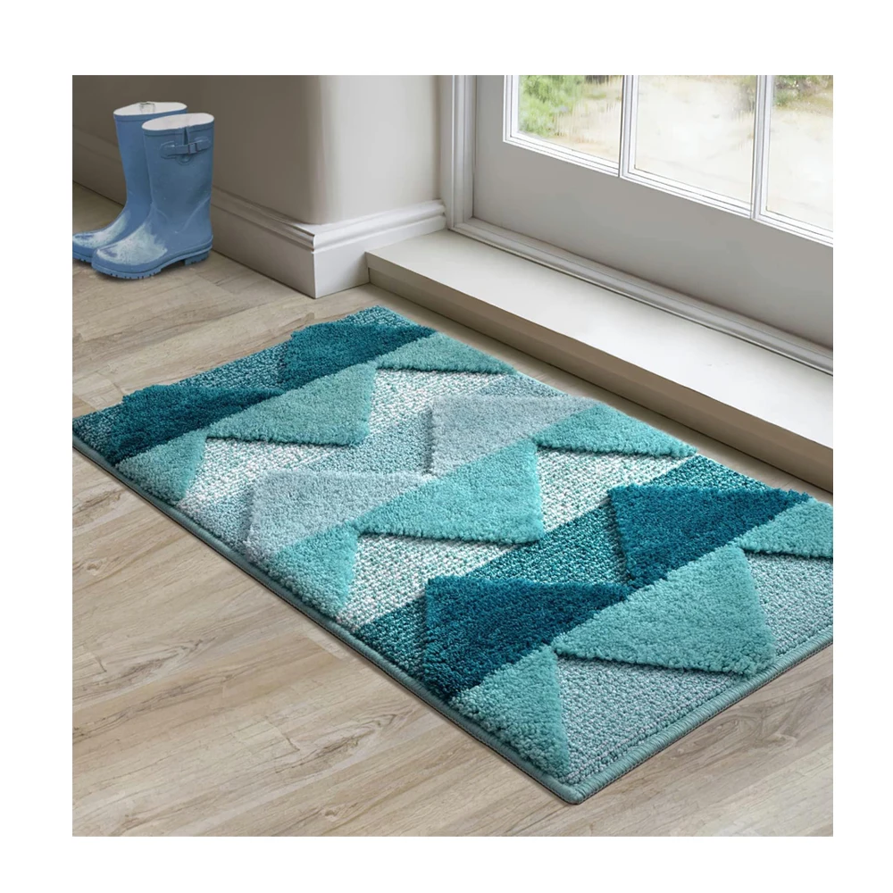 Indoor Door Mat Non Slip Soft Touch Absorbent Entrance Rug Front Door Mat Low Profile Durable Rugs for Entryway