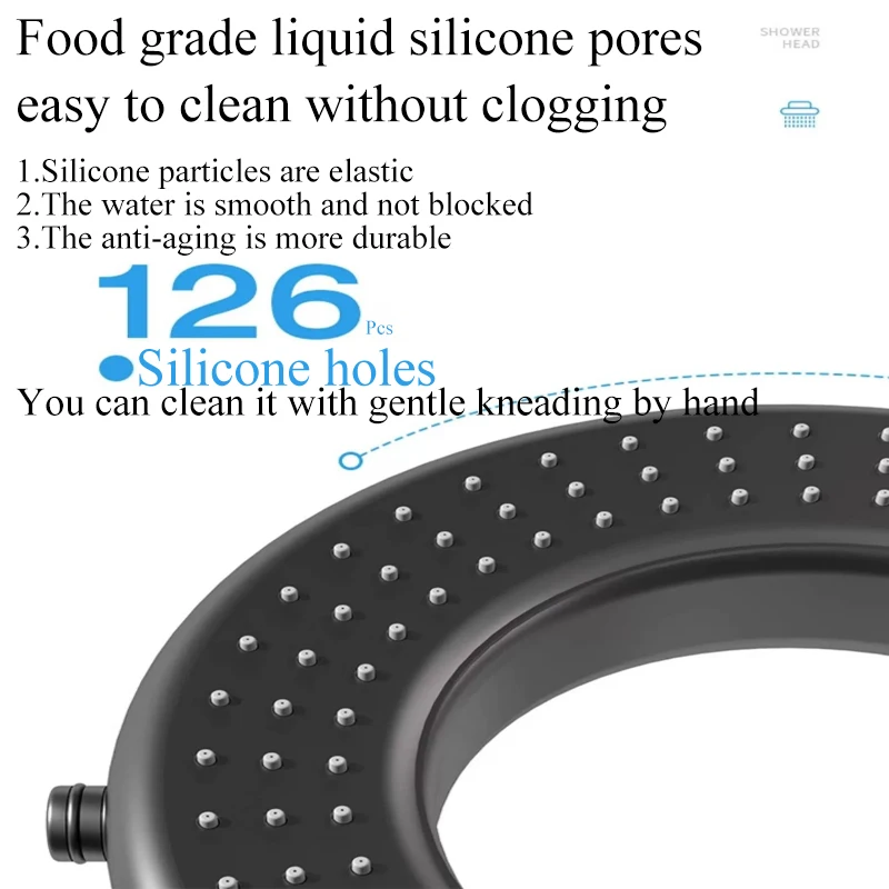 Tiktok Trends Thermostatic Shower Shower System Set Digital Display Home Bathroom with 2 Layer of Storage