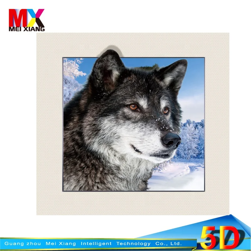 
Super quality lenticular printing 5D picture with animal picture for size 40*40cm 