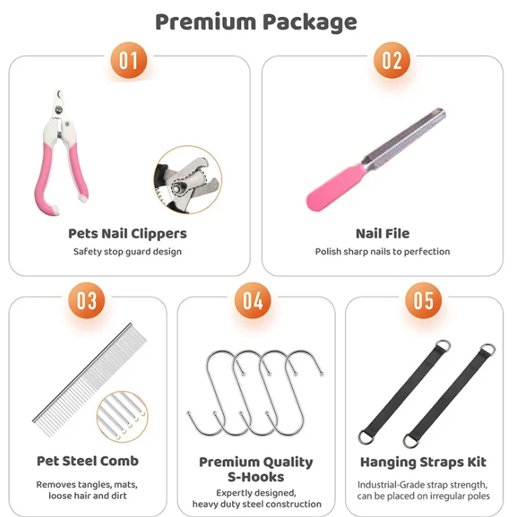 pet nail trimming pet cats and dogs grooming hammock harness pet grooming clipper set