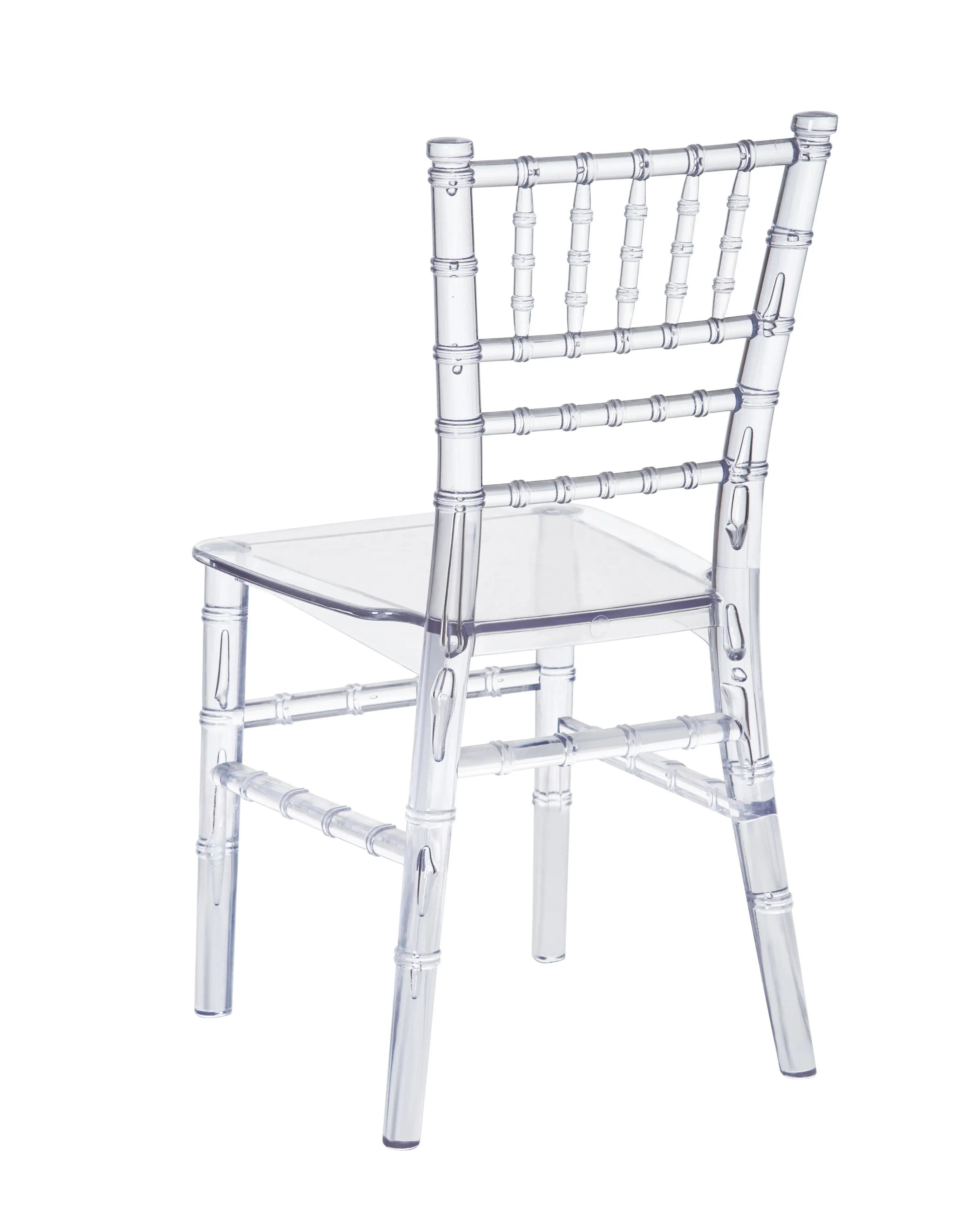 Luxury wedding crystal banquet chivalry chair kids party chiavari  clear transparent plastic acrylic ghost chairs