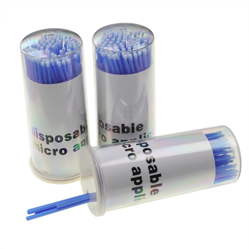 
Plastic Refill Detal Micro Brush Microfiber Wands Disposable Flox Applicator Dental Microbrush 