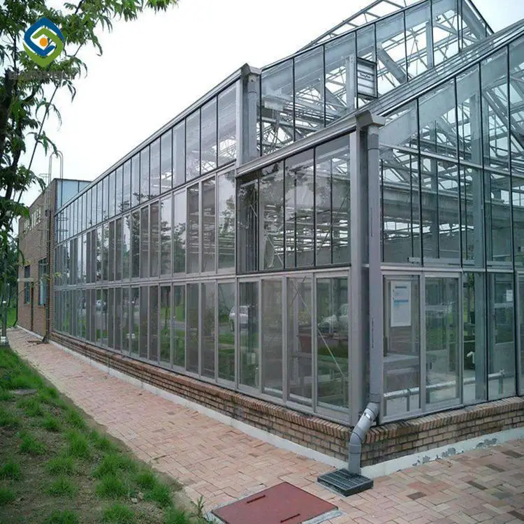 Самая дешевая горячая Распродажа Sainpoly сельскохозяйственная стеклянная теплица зеленый дом