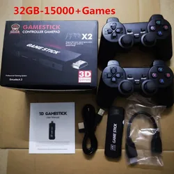 Игровая приставка GD10 4K HD двойная Беспроводная игровая консоль 2 4G ретро-консоль 64G 30000 игры для PS1 DC N64