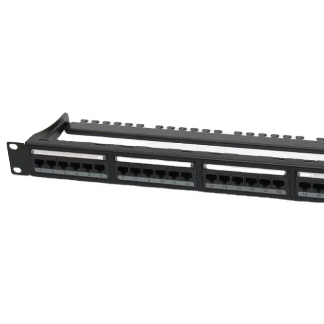 Cat6 UTP 24 порта патч-панель для rj45 модульный