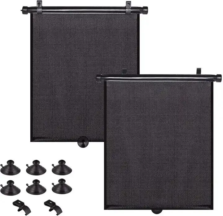 Retractable car roller shade baby side window sunshades privacy screen