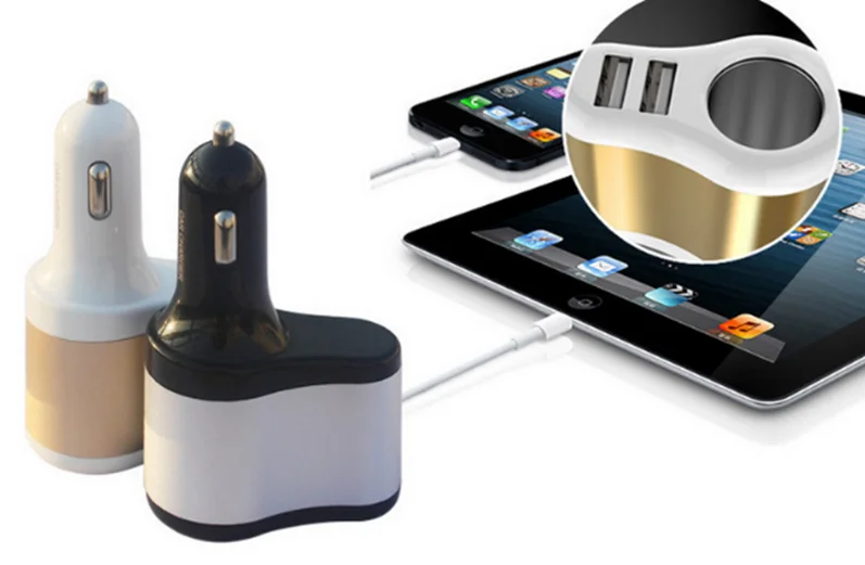 
Dual USB 5V 2.1A 2 Port Car Charger Adaptor with Car Lighter Slot 