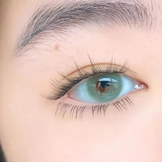 eyewear selena  green  color contact lens colored contact lenses one tone eye contacts lentes lentes de contacto de size 14  mm