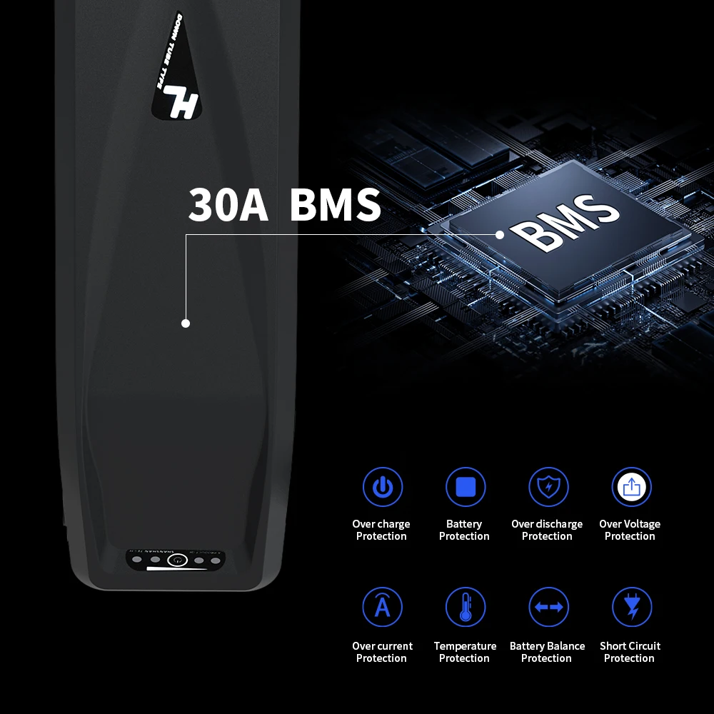 48v 52v lithium ion battery electric bicycle battery 18650 21700 cells ebike battery for 750w 1000W bafang motor